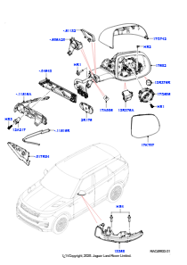 05AA Außenspiegel L461 NEW RANGE ROVER SPORT 2023 > (L461)