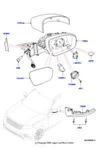 05 Außenspiegel L560 RANGE ROVER VELAR 2017 > (L560)