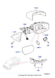 05C Außenspiegel L494 RANGE ROVER SPORT 2014 - 2022 (L494)