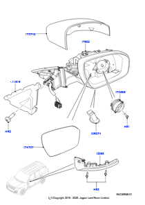05A Außenspiegel L405 RANGE ROVER 2013 - 2022