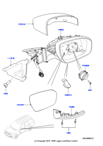 05C Außenspiegel L405 RANGE ROVER 2013 - 2022