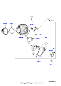 06AE Auspuffanlage vorn L461 NEW RANGE ROVER SPORT 2023 > (L461),3,0 l AJ20P6 Benzin-PHEV