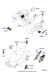 05AA Audio-Ausstattung - Prod.ausf. L461 NEW RANGE ROVER SPORT 2023 > (L461)