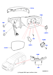 05B Außenspiegel L550 DISCOVERY SPORT 2015 > (L550),Hergestellt in Werk Changsu (China)